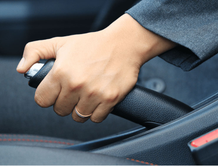 frein à main de la voiture